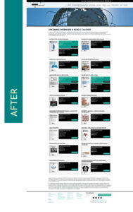 Public Classes page after update