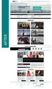 Website design after for leadership training company
