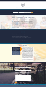 Web design for education consultancy