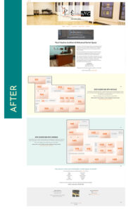 After image of website for Pearl Studios in NYC