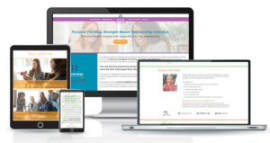 website design for leadership training and course development facilitator