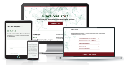 Landing page design